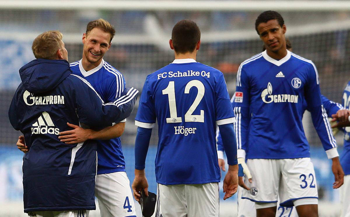 沙尔克队集训备战欧洲冠军联赛